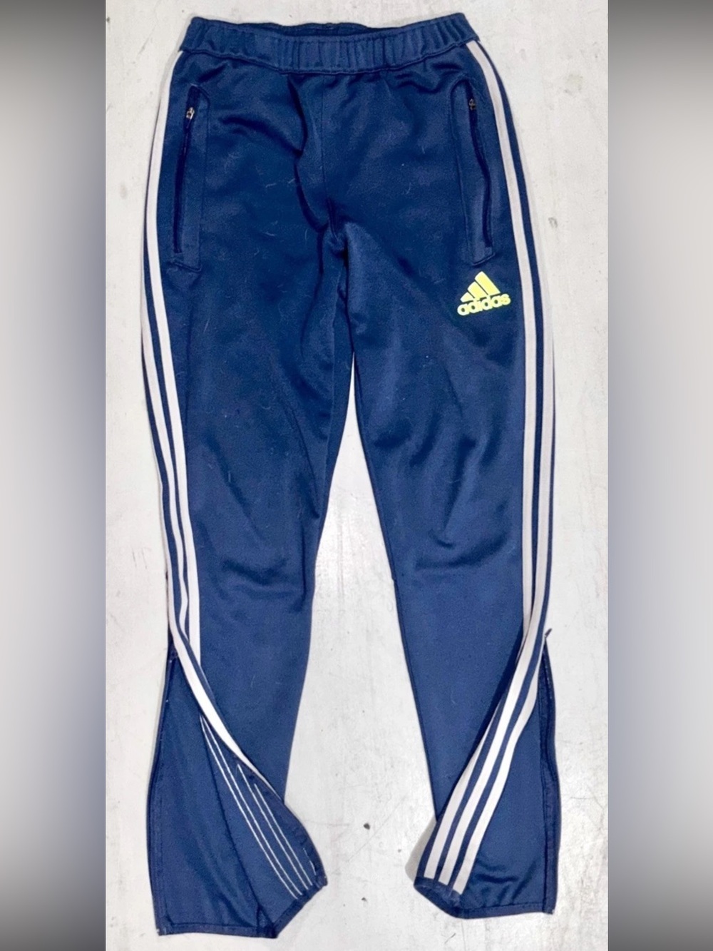 adidas Tiro 15 Climacool Soccer Training Track Pants blue white neon Wmns SZ.S